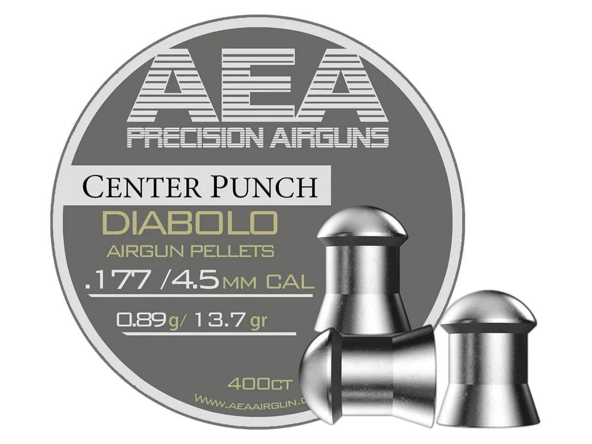 AEA Airgun Pellet (400 Count) CENTER PUNCH 4.5mm .177 Caliber (13.7gr.)
