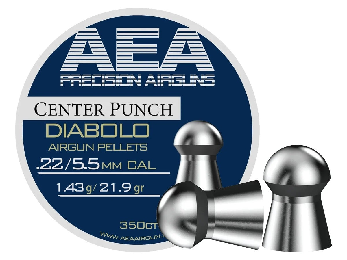AEA Airgun Pellet (350 Count) CENTER PUNCH 5.5mm .22 Caliber (21.9gr.)