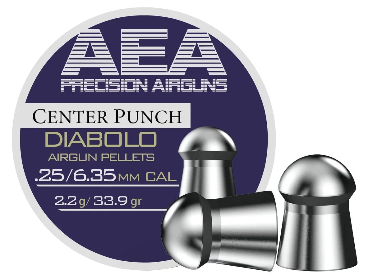 AEA Airgun Pellet (300 Count) CENTER PUNCH 6.35mm .25 Caliber (33.9gr.)