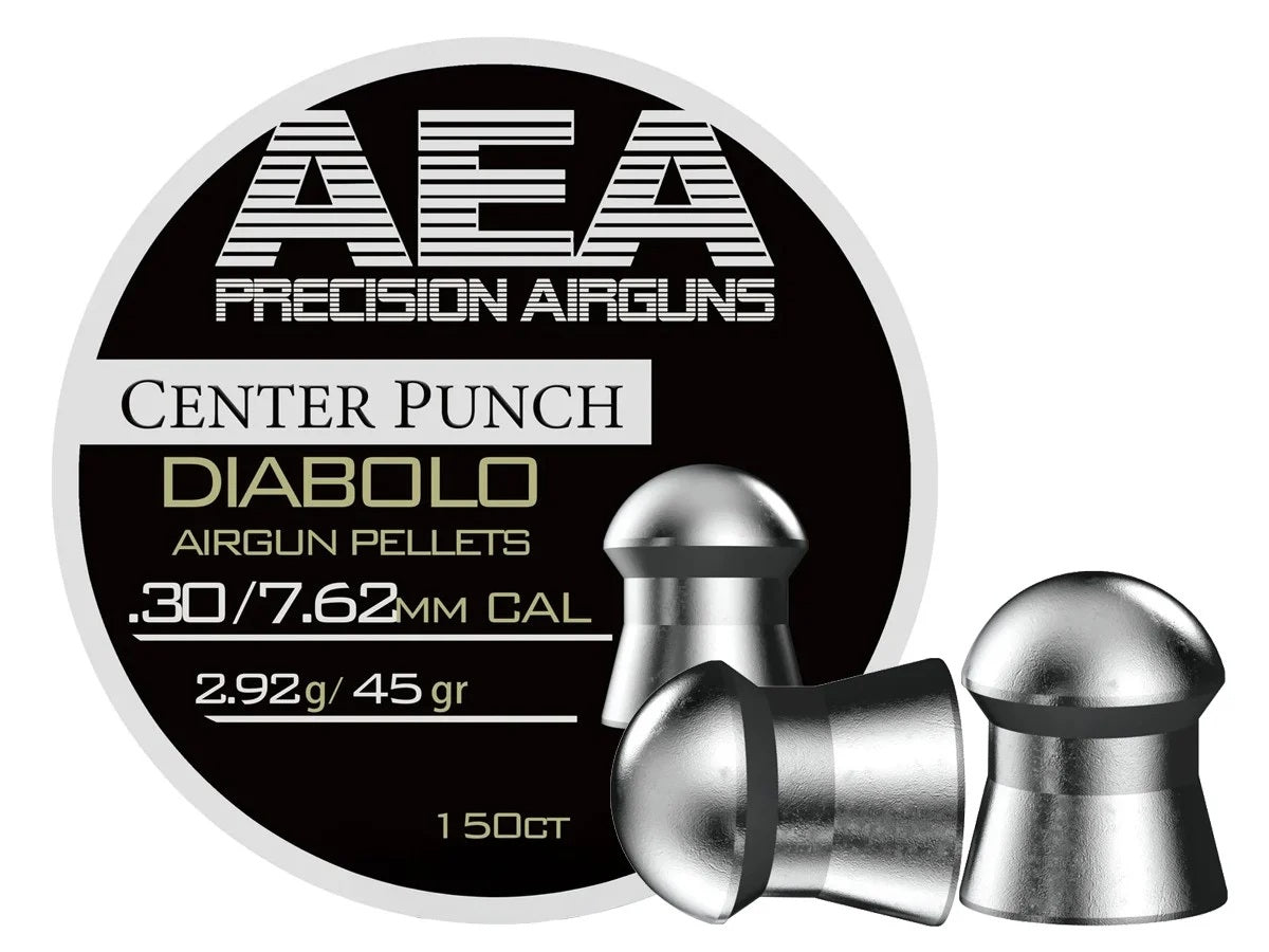 AEA Airgun Pellet (150 count) CENTER PUNCH 7.62mm .30 Caliber (45gr.)