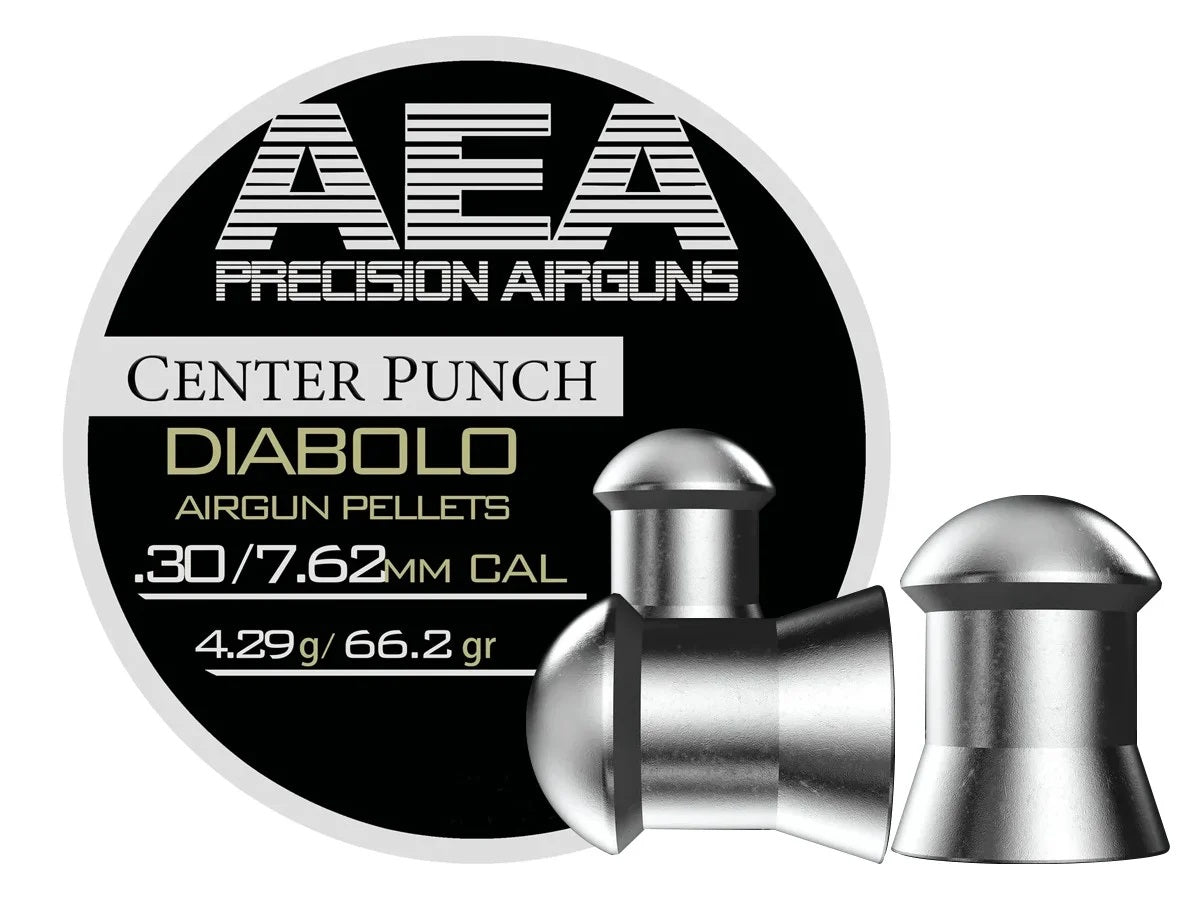 AEA Airgun Pellet (120 count) CENTER PUNCH 7.62mm .30 Caliber (66.2gr.)