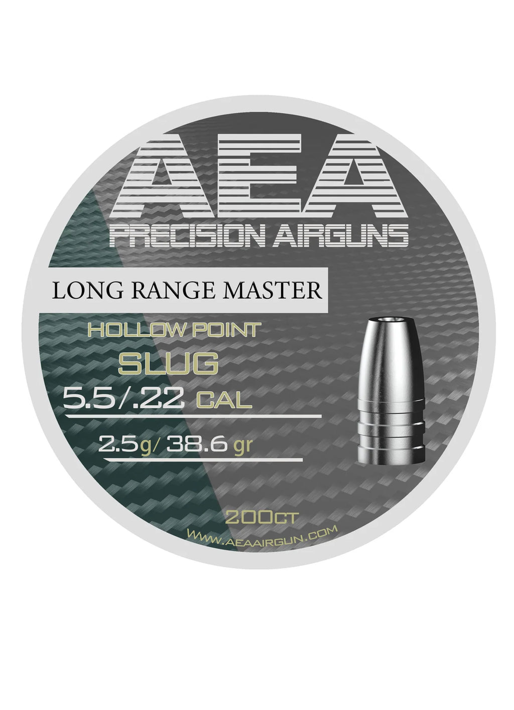 AEA Long Range Slug  .22 Caliber 38.6gr (200 Count) Airgun Ammo
