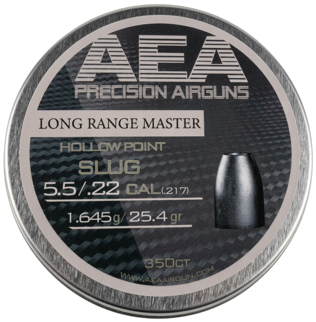 AEA Airgun Slug (350 Count) Long Range Hollow Point .22 Caliber (25.4gr.)