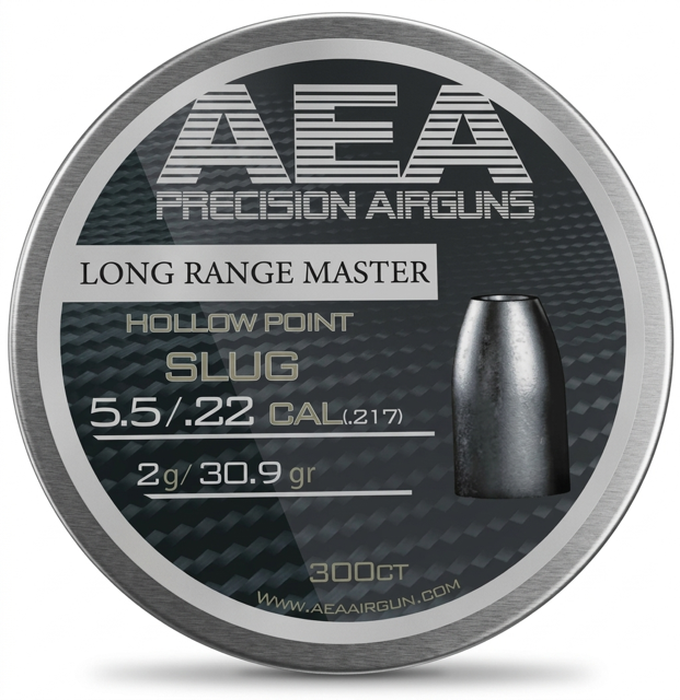 AEA Airgun Slug (300 Count) Long Range Hollow Point .22 Caliber (30.9gr.)