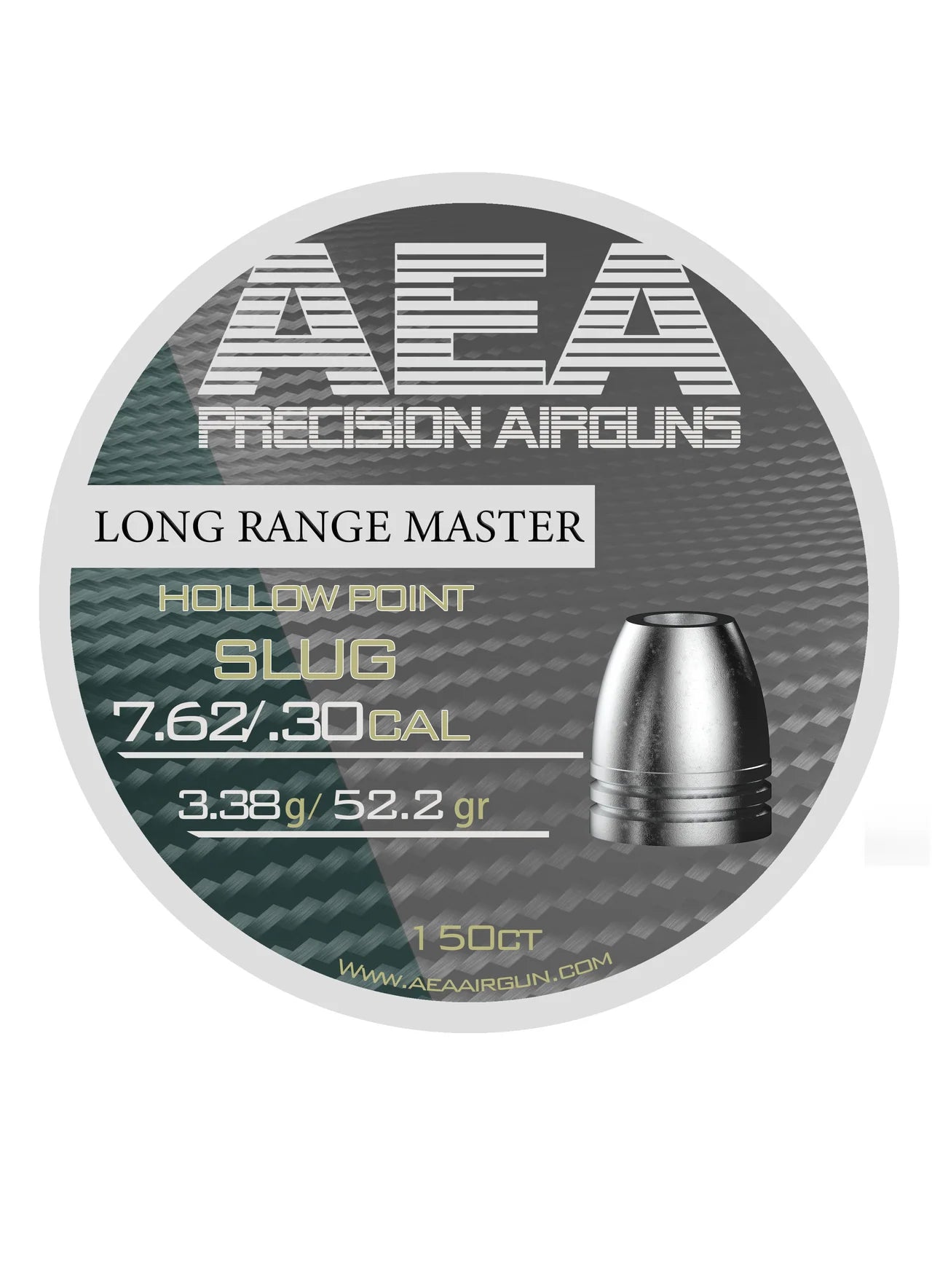 AEA Airgun Slug (150 Count) Long Range Hollow Point .30 Caliber (52.2gr.)