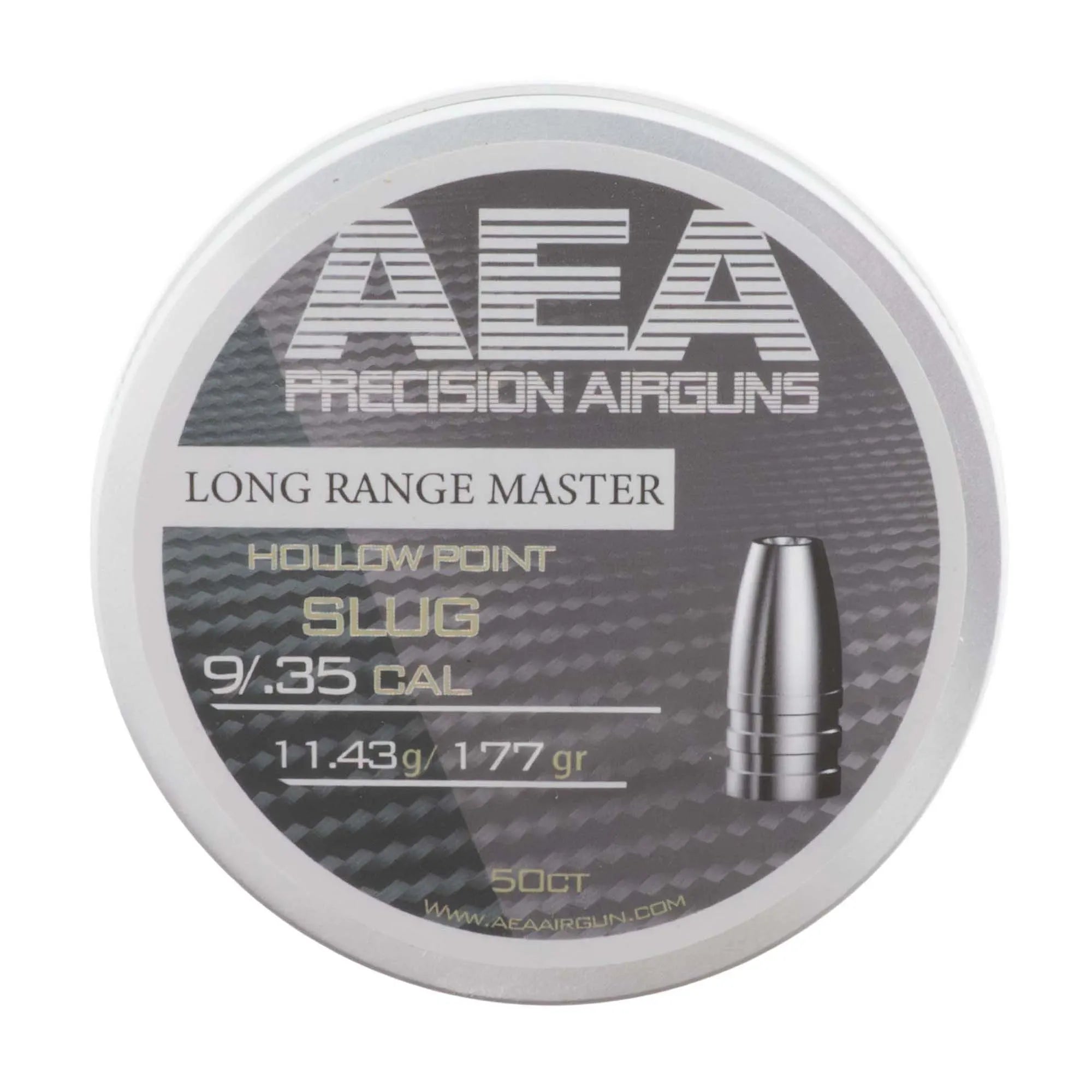AEA Airgun Slug (50 Count) Long Range Hollow Point .35 Caliber (174gr.)