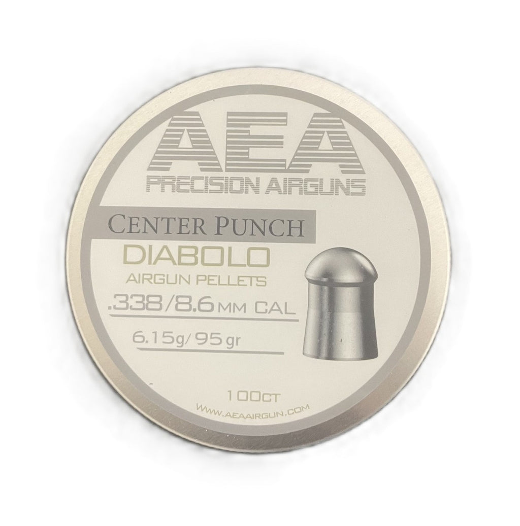 AEA Center Punch .338 Caliber Pellets 95gr (100 Count) Air Rifle Ammo